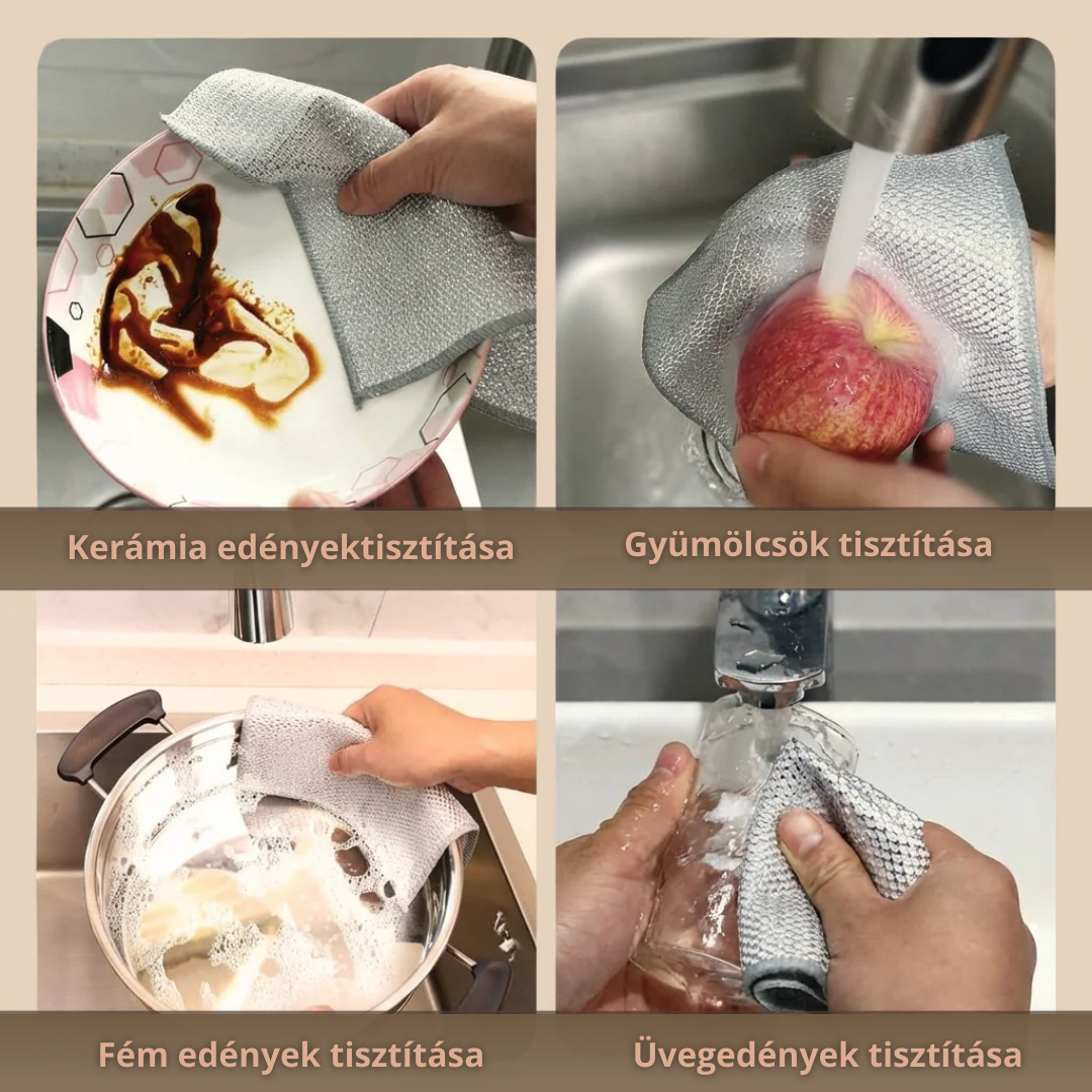 10 darabos mikroszálas törlőkendő készlet